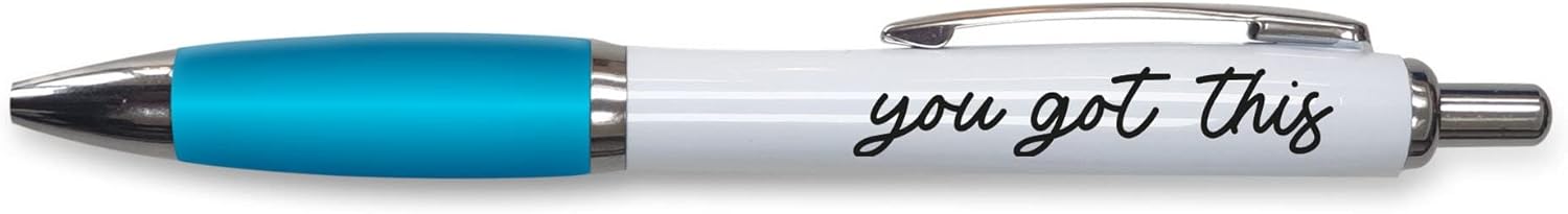Funny Novelty Push Pen Gift | Ballpoint Pens Work Colleague Leaving Work Present | You Got This | Funny Joke Stationary | PP56