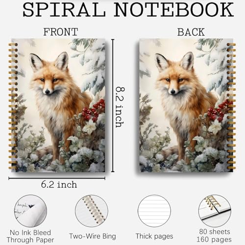 Carnet de composition de Noël et carnet de notes de Noël avec renard - 3