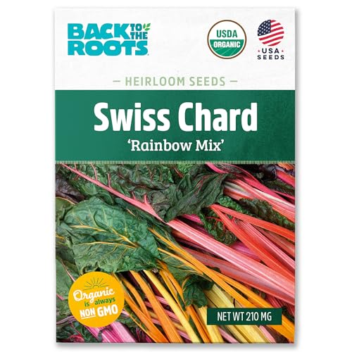 Back to The Roots 100% Organic Seed Packet - Swiss Chard 'Rainbow Mix' 210mg
