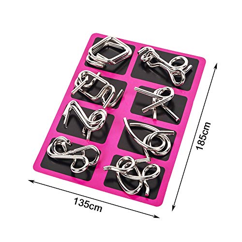 AiYoYo 24 Stück Knobelspiel für Erwachsene und Kinder Geduldspiele IQ Spiele Puzzle 3D Brainteaser Metall Puzzle mitgebsel Jungen Mädchen Spielzeug Geschenk für Weihnachten Ostern Geburtstag