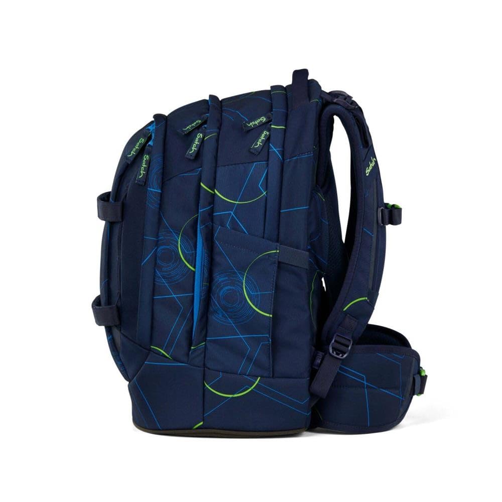 Satch Set mochila Blue Tech artículos escolares unisex poliéster reciclado multicolor