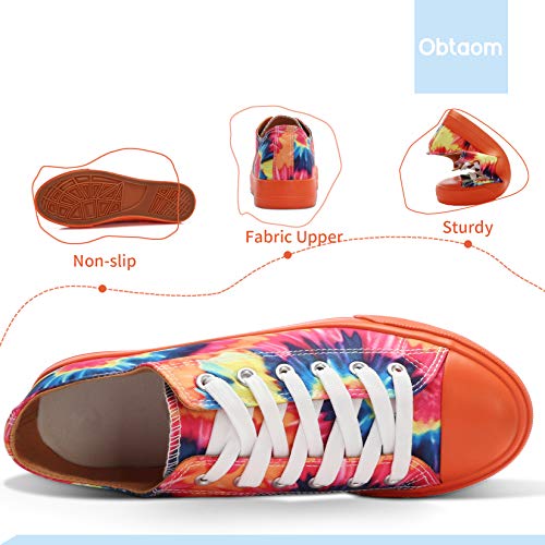 Image of Obtaom Unisex Canvas Shoes Low Top Fashion Sneakers Slip on Walking Shoe