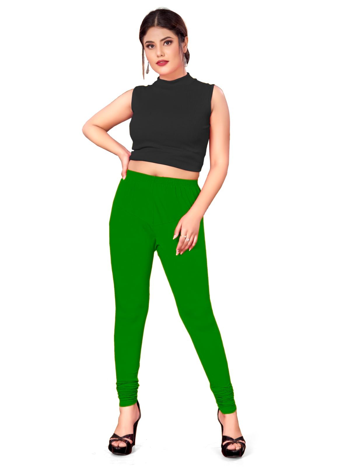 femininefaze Leggings for Womens and Girls | Women's Super Combed Cotton Elastane Stretch High Rise Leggings for Home, Gym & Casual Outings-picture-23