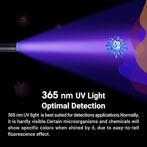 Miniatura 3 de NEXTORCH 365 nm UV luz UV Led Blacklight linternas detector ultravioleta tamaño bolsillo LED antorcha para mascotas orina y manchas, mini bolígrafo