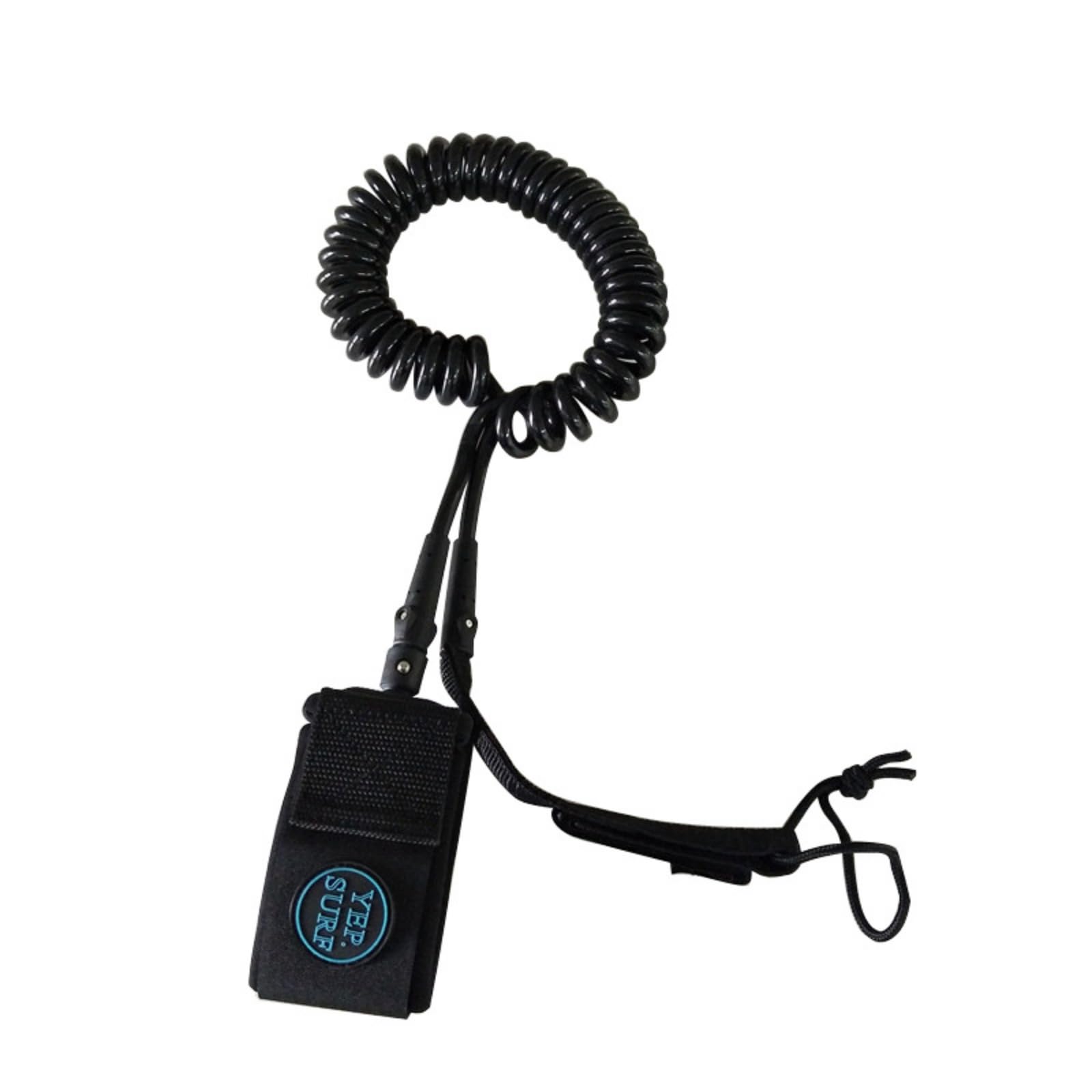 Surfboard Leash Surf Leash Leine Sicherheitsleine Fußschlaufe mit Gepolsterter Manschette Und Edelstahl Drehverbinder aus TPU für Surfen Boardsport Gewässer 9ft