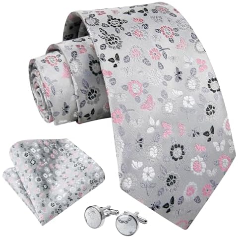 Enlision Cravate Homme Florale Cover