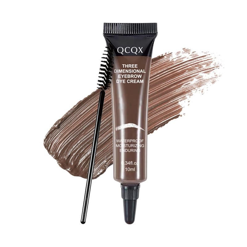 Eyebrow Gel Three Dimensional Eyebrow Dye Cream, Brow Tint Waterproof and Sweatproof, Volumizing Long Lasting Eyebrow (CHOCOLATE)