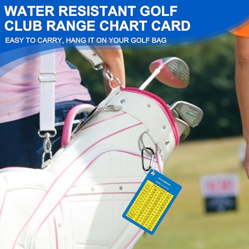 Golfs club ranges estimation cheats sheet outil aide distance golfeurs - 5