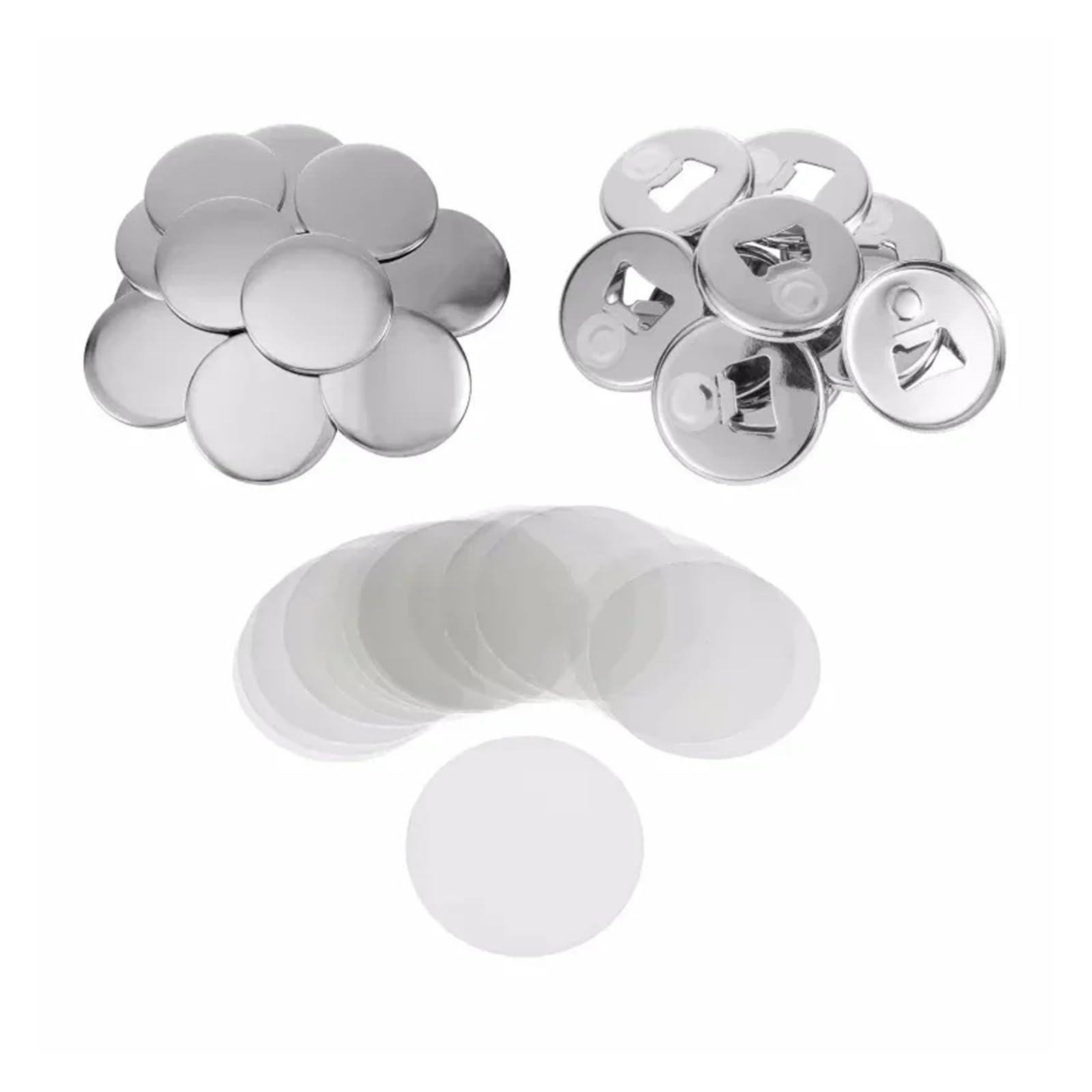 100 szt. 58 mm metalowych elementów guzików, magnes na lodówkę, otwieracz do butelek do produkcji guzików okrągłych