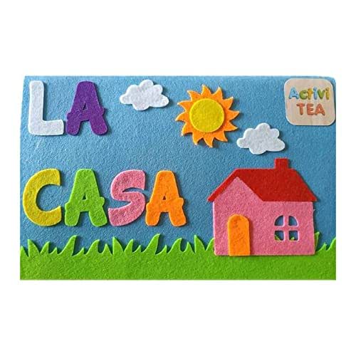 Libro De Fieltro Interactivo Con Velcro – Partes De La Casa (Dormitorio, Salón, Baño, Cocina), Juguete Educativo Para Aprender Y Jugar, ACTIVITEA