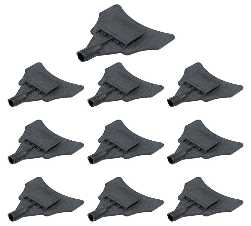 10 Pack V-Shaped Replacement Head for 8ft Corner Protector Handle - Black