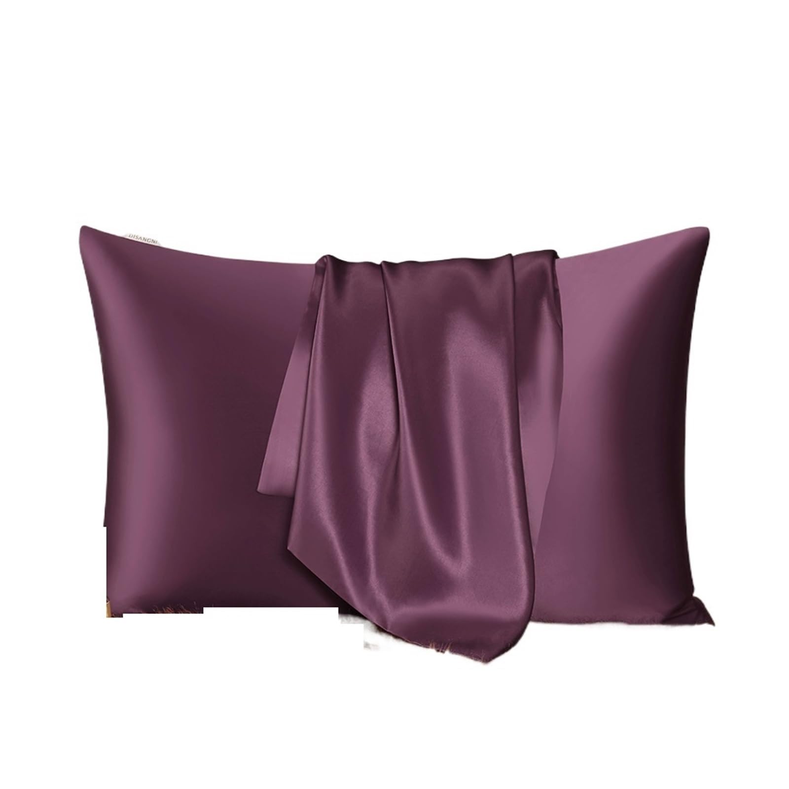 LYXYGMV Mulberry Silk Pillowcase For Hair And Skin Invisible Zipper Design for Bedrooms(Purple,50x75cm)