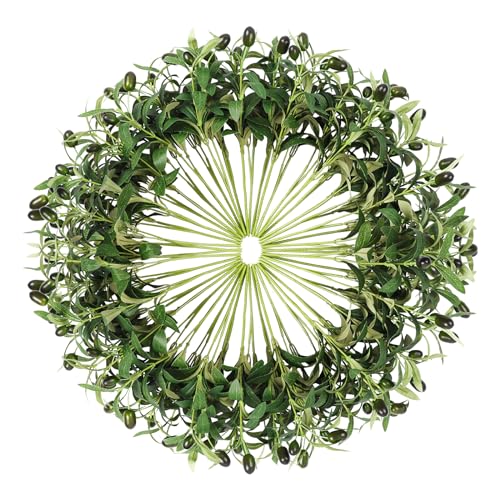 Erlandens 50pcs Faux Olive Leaves Stems 10&rdquo; Tall Artificial Plants Olive Tree Branches for Small...