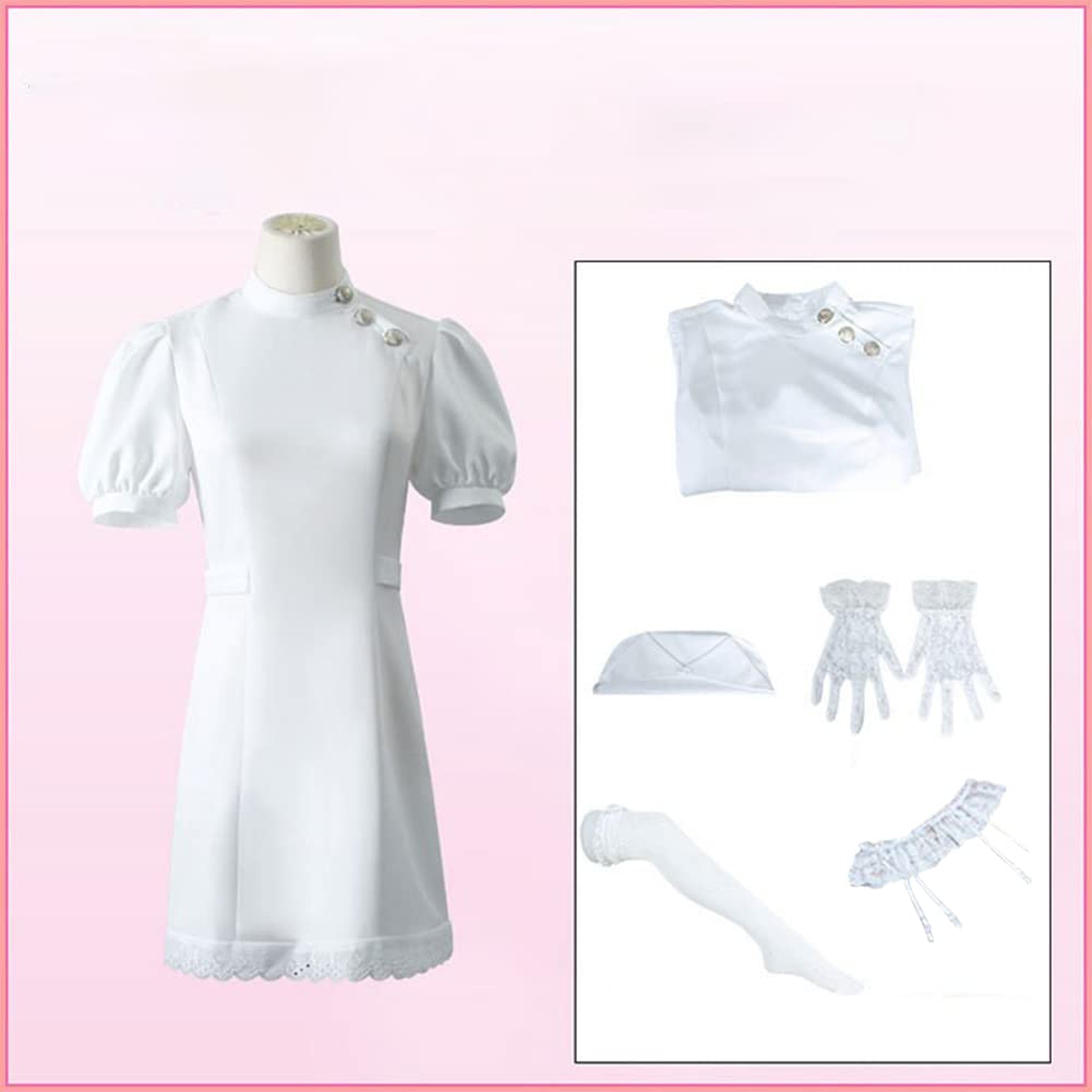 Kitagawa Marin kostium cosplay, czarno-biały, strój pielęgniarki, stroje, na Halloween, karnawał, imprezę anime, do odgrywania ról, przebranie
