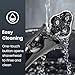 Electric Razor for Men Cordless: Wet/Dry Rotary Shaver Waterproof - USB Fast Charging & Sensitive Skin Care - Pop up Trimmer & Precision Blades Classic Black