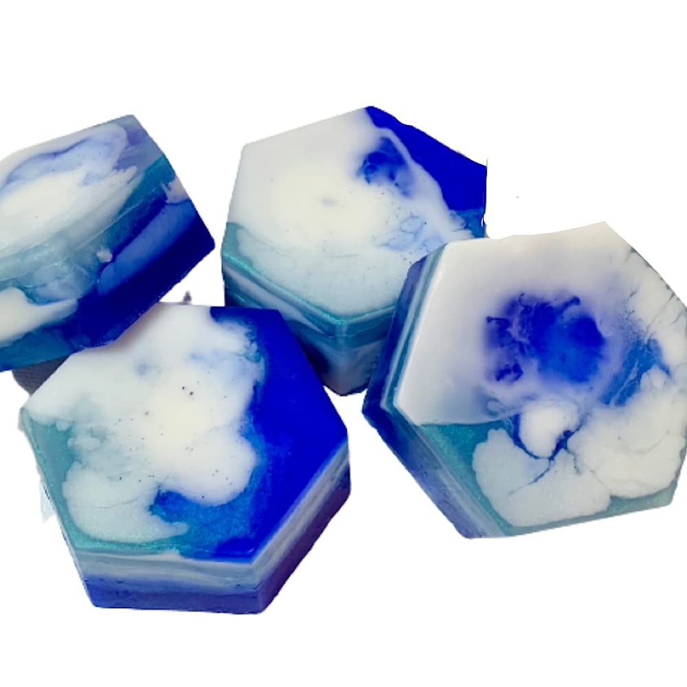 Crystal Waters Hand and Body Soap, Bar Soap, Blood Orange Passion Fruit, Gentle Cleanse | 3 Oz Each | Set of 4 |