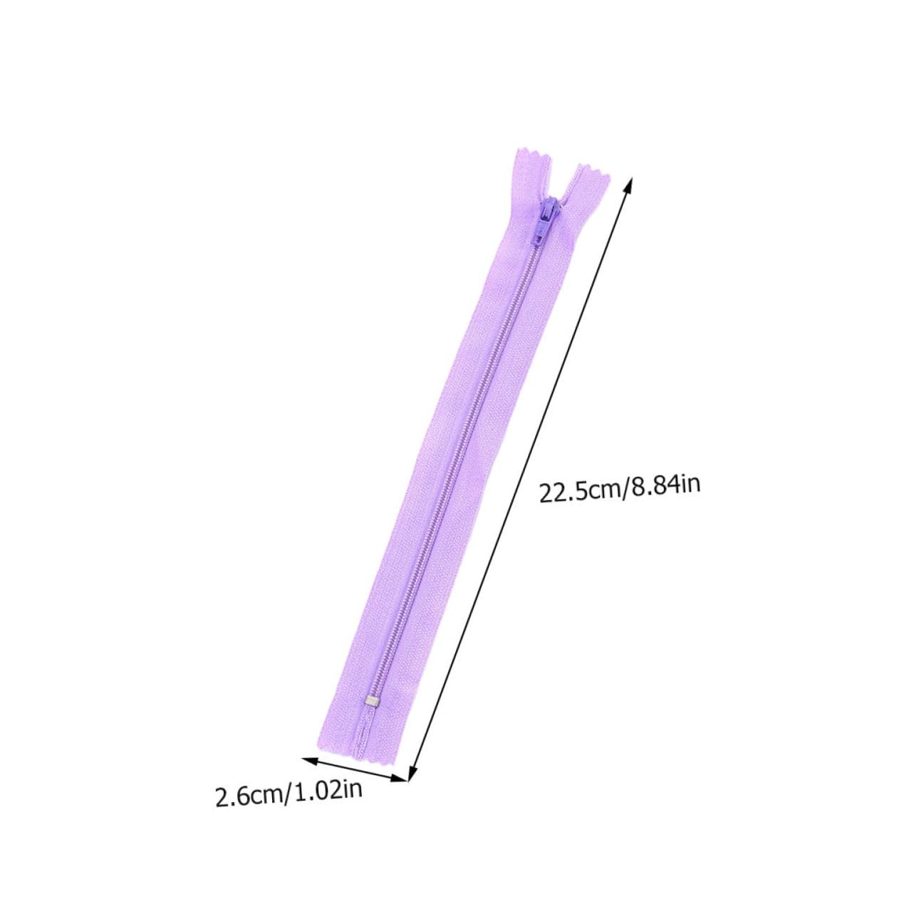 Hemobllo 100pezzi Cerniere in Nylon Cerniere Colorate Per Abbigliamento Resistenti Per Cucire Per Vestiti Borse Astucci Abiti Gonne Cuscini e Lavori Di Cucito Facili Da Cucire Mano o Macchi