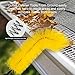 Zhichen star Gutter Cleaning Tools from The Ground - 10.5 FT Adjustable Gutter Cleaner Tools with Bendable Nylon Brush, Stainless Steel Pole for Safe, Ladder-Free Removal of Leaves, Twigs & Debris