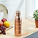Copper Water Bottle – heavy Copper Bottle long lasting Drinking Water | Leak-Proof, Handmade Dimond cut design – Improves Digestion & Immunity