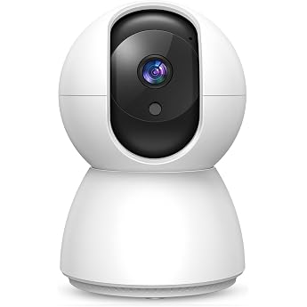 Security Camera (2026 Upgrade, Pet Camera) Surveillance Camera, iPhone Compatible, 1080P Full HD, Infrared Night Vision, Two-