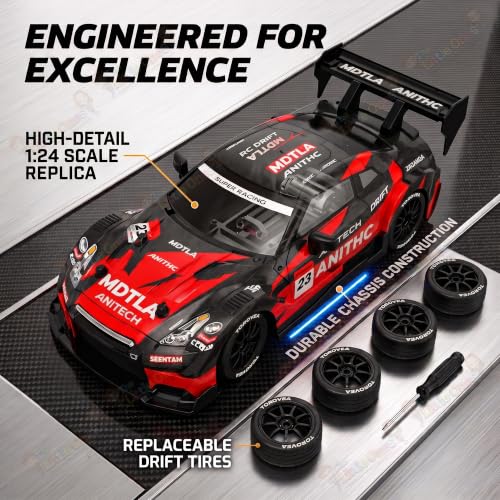 Image of The Little Ones 4x4 Rc Drifting Car - Rc Drift Cars High Speed Remote Control Drift Car 2.4GHz Remote Control Drift Stunt Off Road Cars 360 Rotation Toys for Kids & Adults Boys & Girls [Blaze X Pro]
