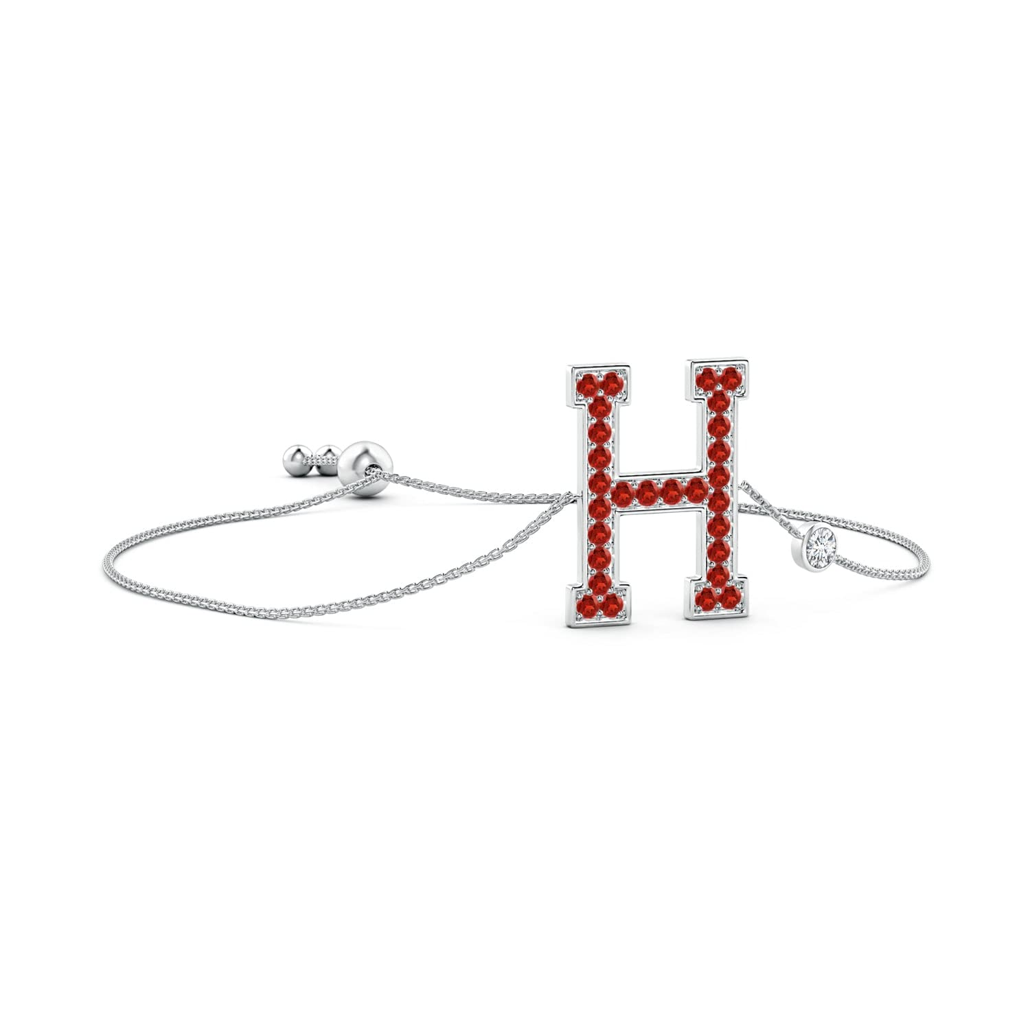 Officially Licensed by Harvard University - Harvard University Garnet Bolo Bracelet with Diamond Acc
