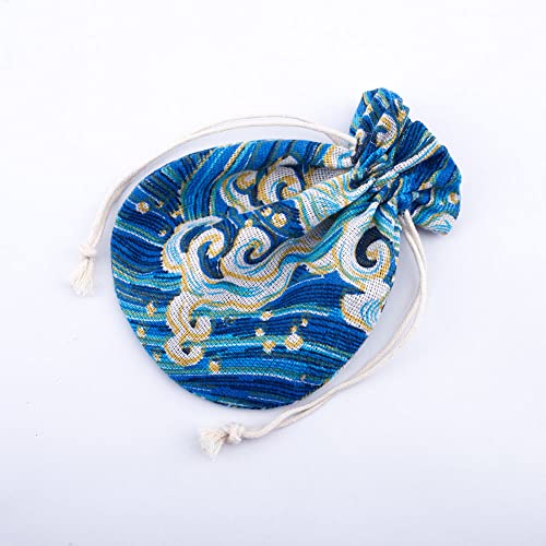 10 Pzas Bolsas Pequeñas de Lino con Cierre miniatura 2