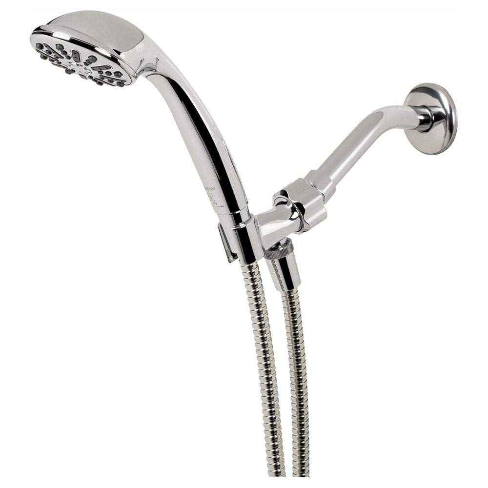 Photo 1 of 1-Spray 3.3 in. Single Wall Mount Handheld Shower Head in Chrome