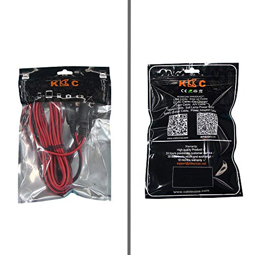 Cigarette Lighter Extension Cord Plug 13Ft - 14Awg Car Charger Cable 12-24V Male Plug To Female Socket 15A Power Adapter With Led Lights For Air Compressor Tire Pump Cooler Fridge #TOP5