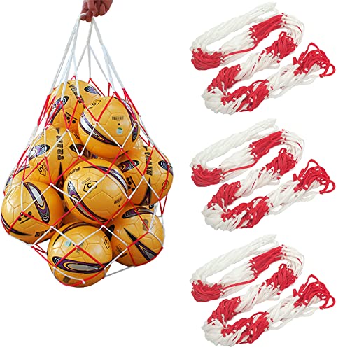 2 Basketballnetze Aus Polyester 3mm - Rot/Weiß/Blau Für Indoor & Outdoor