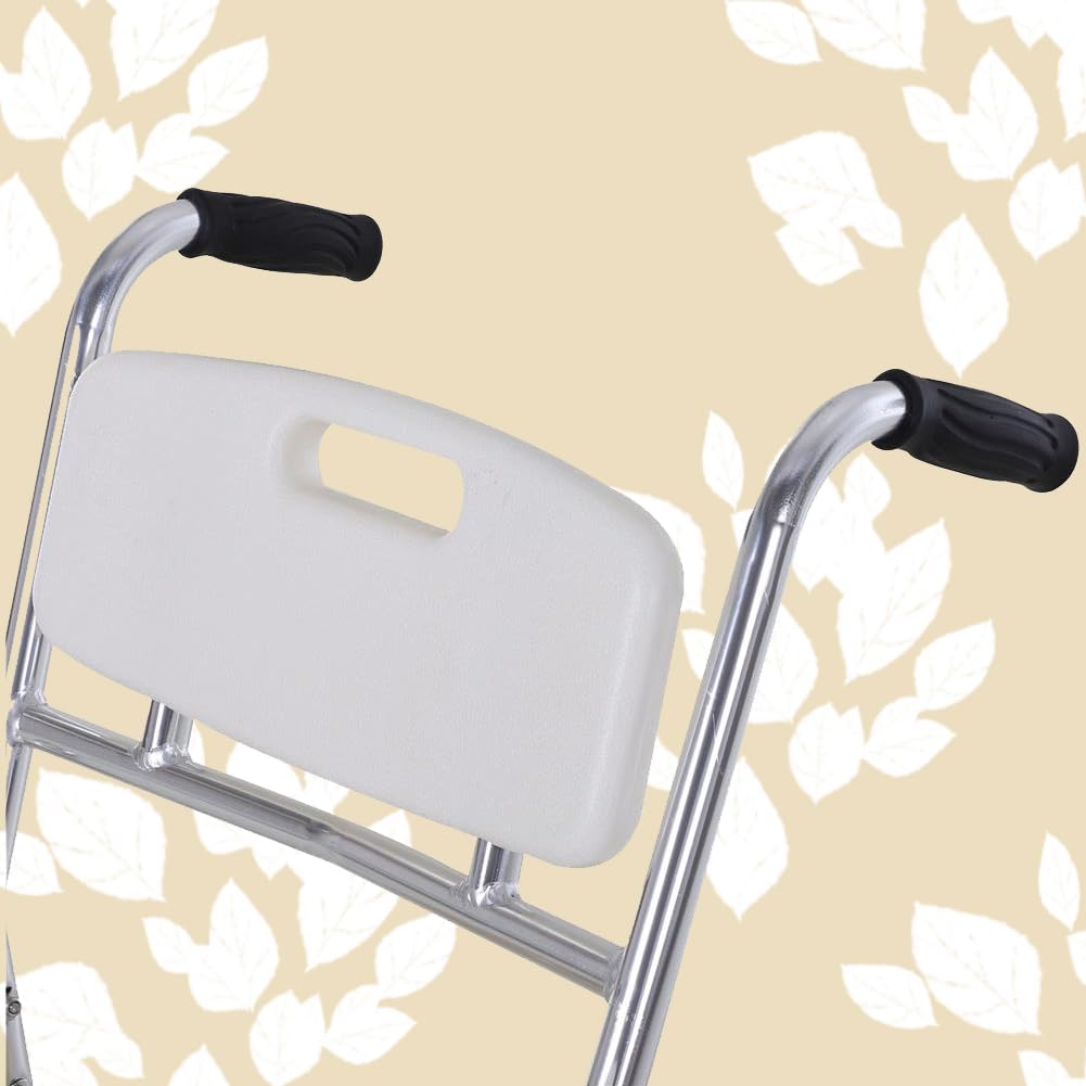 BAKAJI Silla de ruedas impermeable con inodoro y asiento de piel sintética con 4 ruedas y freno, maceta extraíble con reposabrazos cómodos, asiento con inodoro y respaldo para pacientes, ancianos