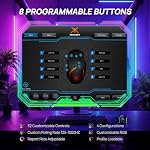 TECKNET Wired Gaming Mouse, 12,800 DPI with Optical Sensor, 8 Programmable Buttons, 13 RGB Backlit Modes, Ergonomic Design, Custom Software Gaming Mice for Laptop,PC