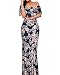 KILIG Women's Sleeveless Casual Pattern Pockets Maxi Long Dress