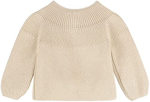 Lilax Baby Girl Knit Sweater Long Sleeve Cardigan (24 Months, Beige) #TOP2