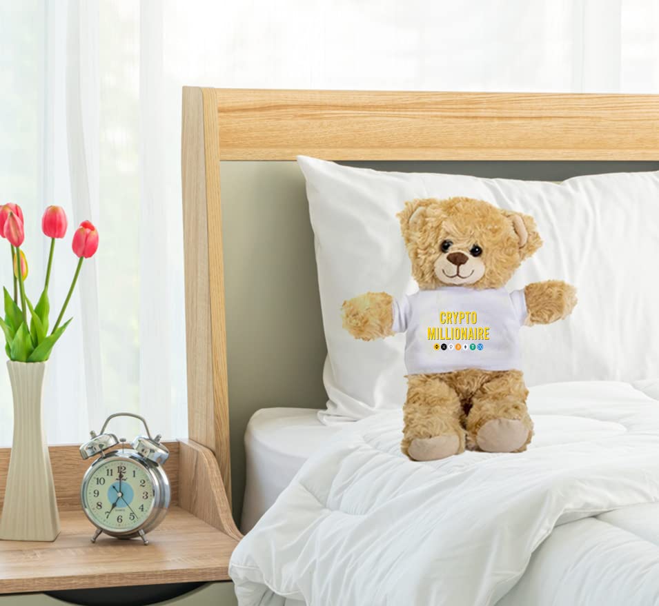 Amazon.com: SpreadPassion Crypto Millionaire Teddy Bear, Gift Stuffed  Animal, Plush Teddy Bear with Tee, Welcoming Baby Gift, Gift for Her, Gift  for Newborn, Birthday Idea : Toys & Games