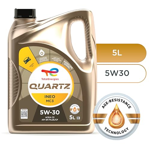 TotalEnergies Quartz INEO MC3 5W30 Engine Oil - ACEA C3, API SN Plus/CF - Low SAPS - Age-Resistance Technology - Advanced Synthetic Motor Oil Lubricant - 5L - Image 4