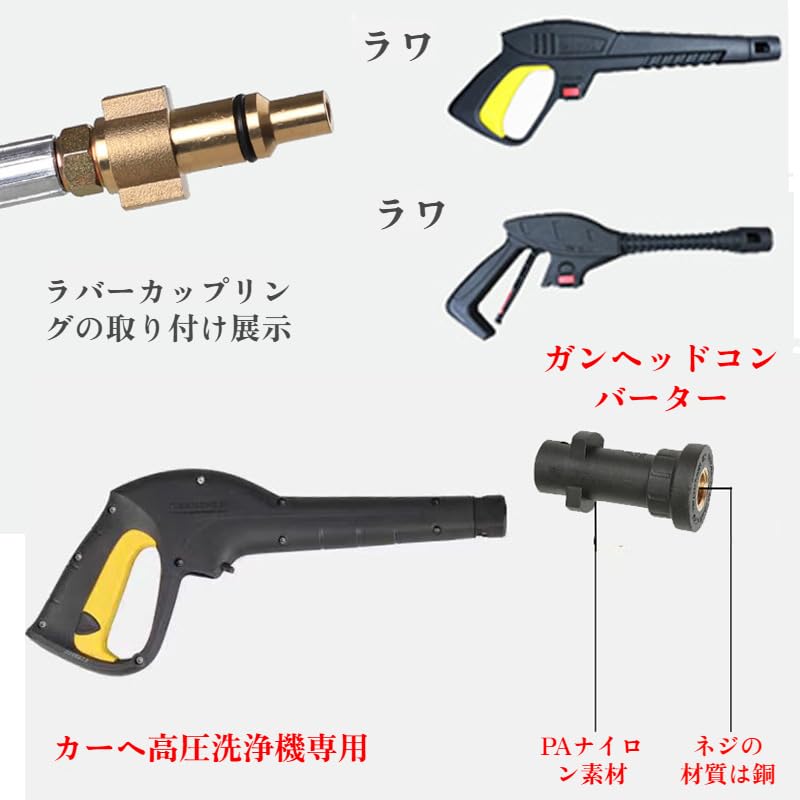 Amazon.co.jp: [COVANK]10M パイプクリーニングホース 逆噴射 高圧洗浄