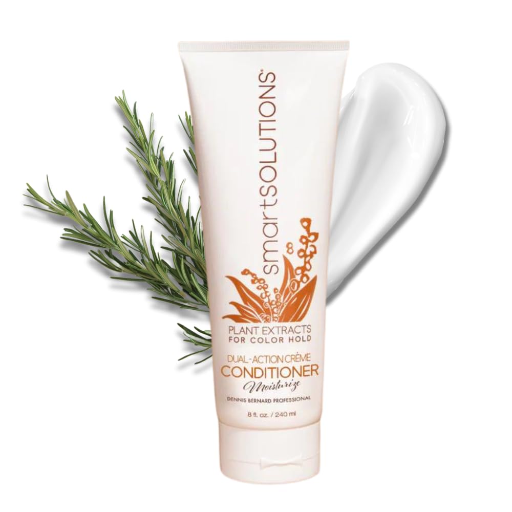 SMART SOLUTIONS Dual-Action Creme Conditioner | Sulfate, Paraben & Sodium Chloride Free| Color Safe & Chemically Treated Hair Safe (8 Fl Oz)