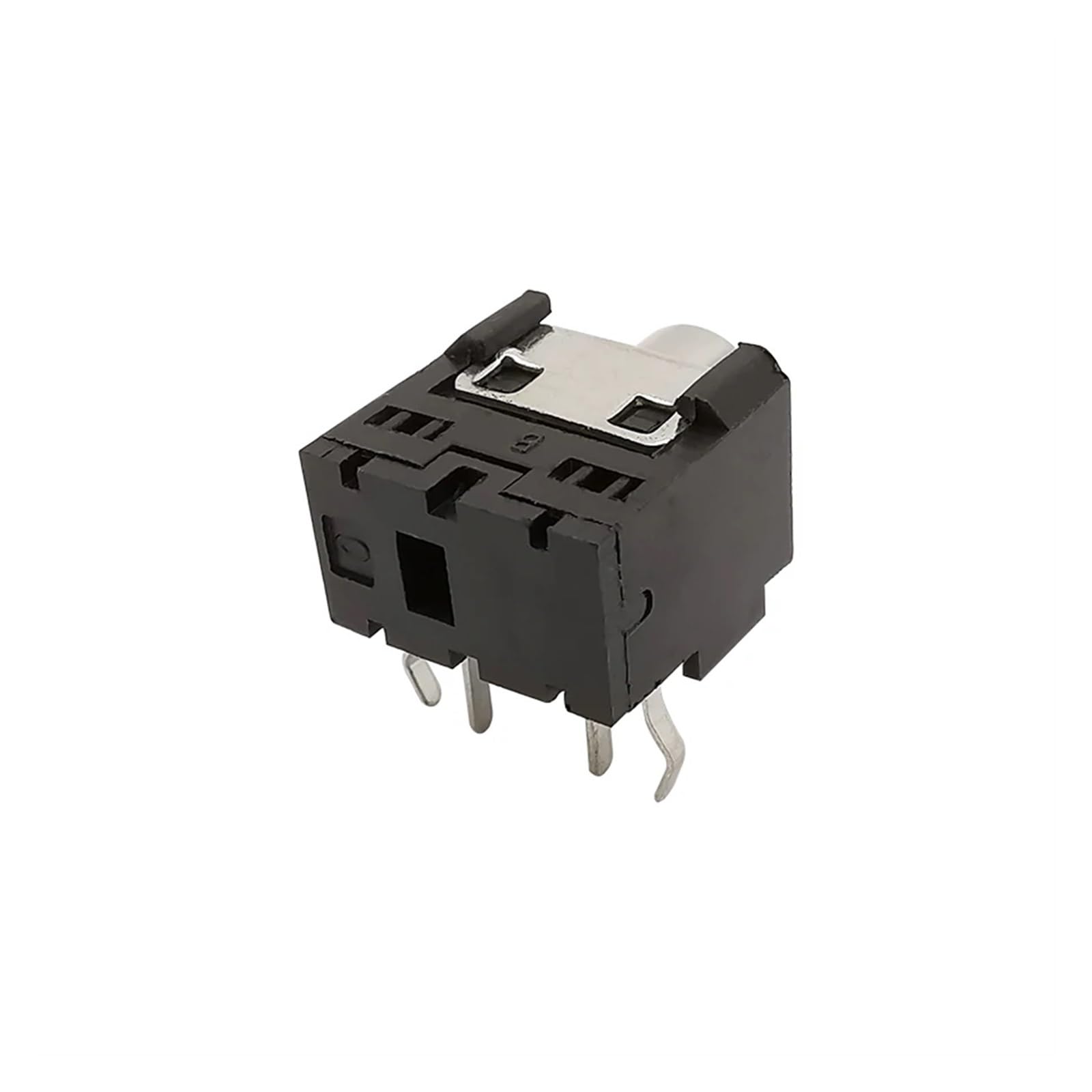 Lot de 100 connecteurs femelles stéréo mono 3,5 mm PJ-306, jack casque DIP 5 broches, noir