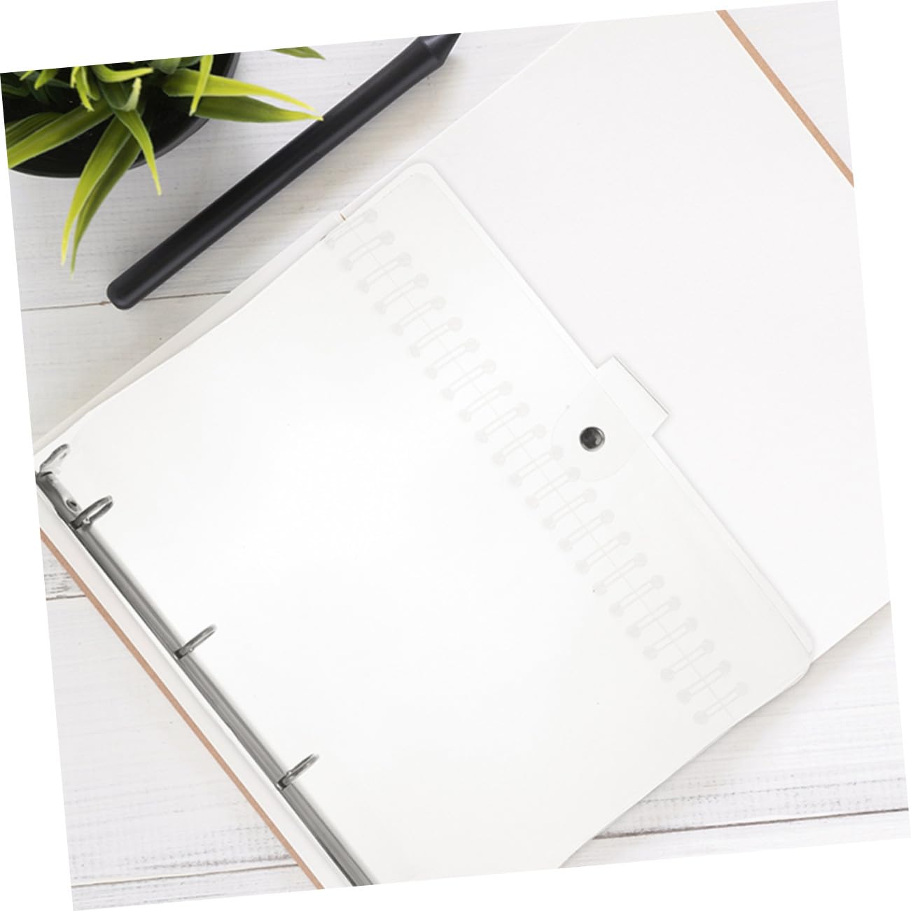 3 Stück Transparente Ringbuch Ordner mit Mechanik Leichter Dokumenten Organizer für Büro Schule Zuhause Praktische Robuste Ablage für Papier und Akten