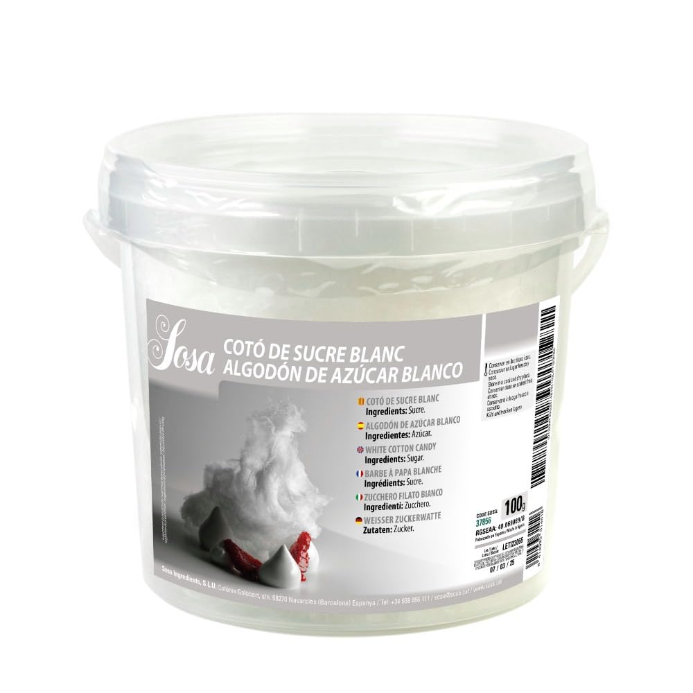 SOSA Algodón de azúcar 100grs - Decoración en pastelería - Uso professional