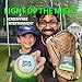 SPARK CATCH Light Up Baseball, Glow in The Dark Baseball, Sports Gear Accessories Gifts for Boys 8 9 10 11 12 13 14 15 Years Old, Kids Teens All Ages Gift Ideas (Impact-Activated version) (Neon Green)