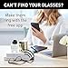 Orbit Glasses Finder - Wireless Smart GPS Tracker and Locator with Rechargeable Battery - Compatible with Free iOS & Android Phone App - Compatible with Alexa