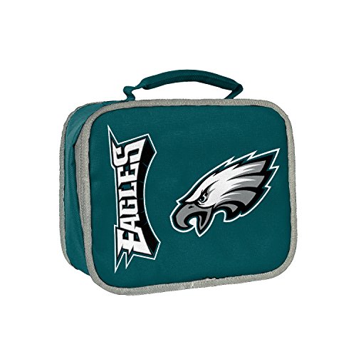 Officially Licensed NFL Philadelphia Eagles "Sacked" Lunch Cooler Bag, Green, 10.5" x 8.5"