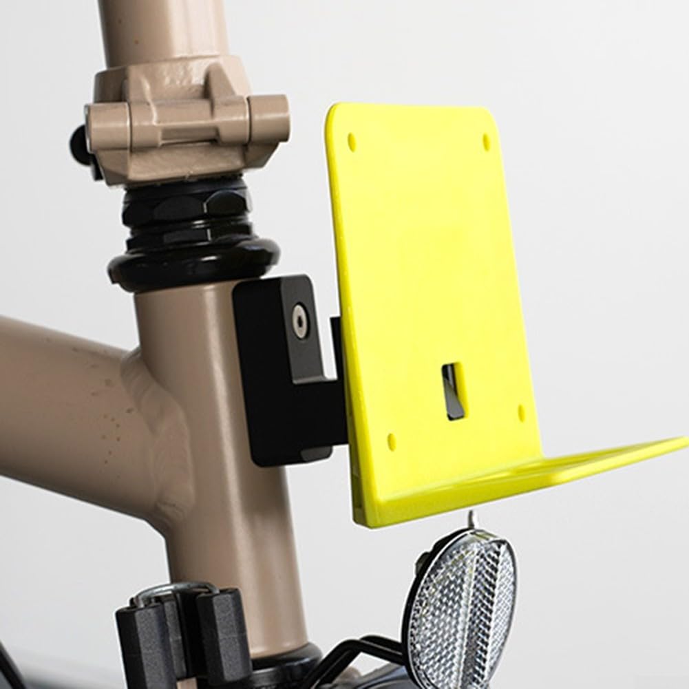 Support de sac de vélo pliable pour Brompton pour DAHON pour Brompton pour porte-bagages avant Brompton Accessoires de vélo Support adaptateur avant (noir)