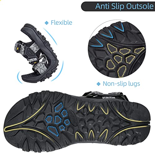 Camelsports Men’s Sandals Hiking Athletic Sandals Non-Slip Water Sandals Comfortable Sport Sandals Open Toe Casual Beach Sandals #TOP2