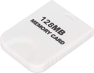 Memory Card for NintendoWii Game Console, High Speed Storage Devices Plug and Play White Gaming Memory Card, Game Console Replacement Accessories (128MB (2043blocks))