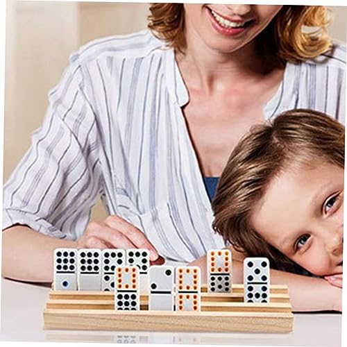 Bandeja de Madera para Dominos con Soporte Organizador miniatura 2