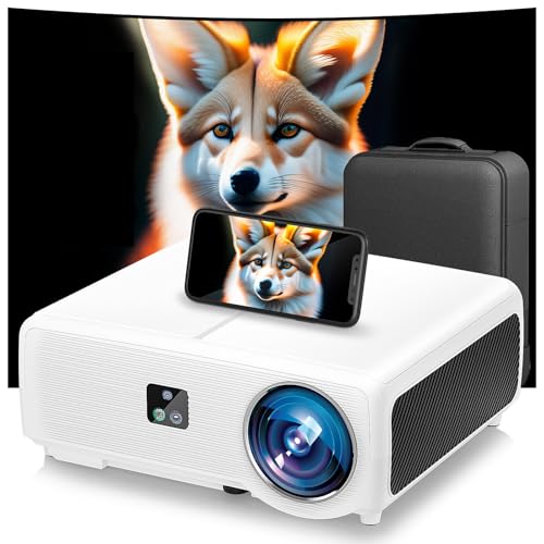 [Auto Focus/4K Support] Projector with WiFi 6 and Bluetooth 5.2, XNoogo 1800ANSI Native 1080P...