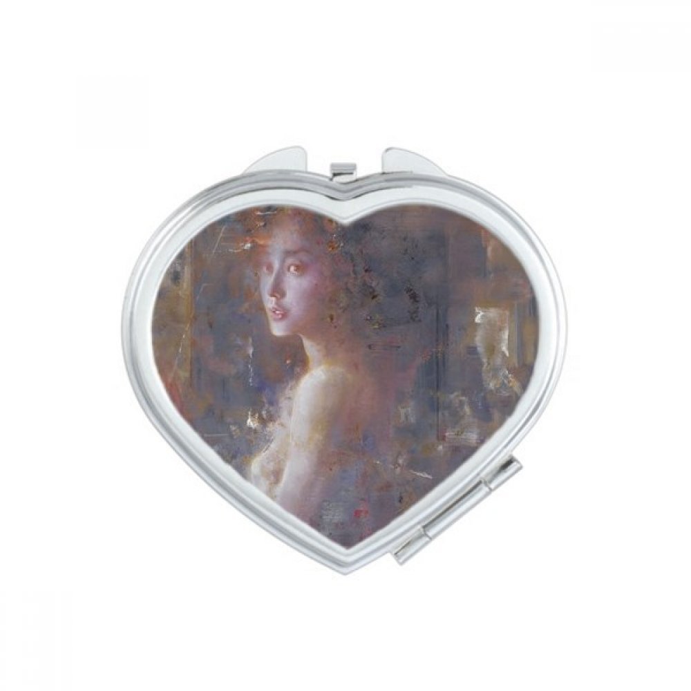 Miroir maquillage compact de luxe peinture académique jade xjj aux finitions faites main